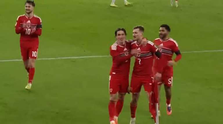 Сборная Уэльса / Скриншот с видео Сборная Уэльса / Скриншот с видео