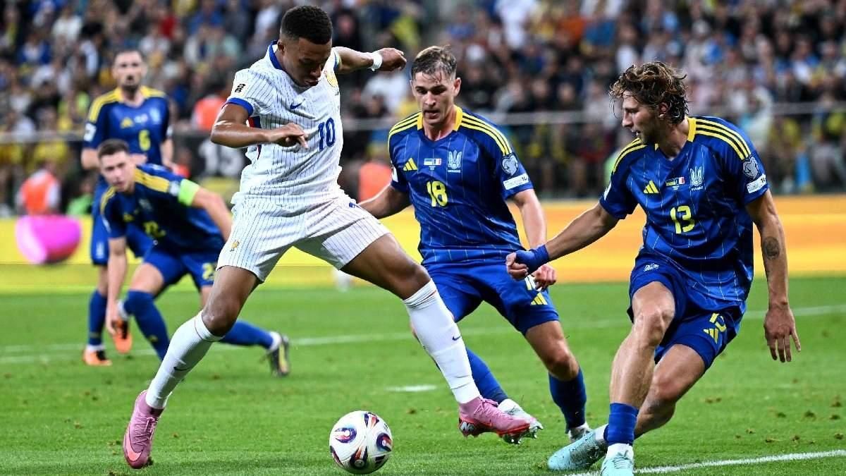 Збірна України в матчі проти Франції / Mateusz Slodkowski/Getty Images