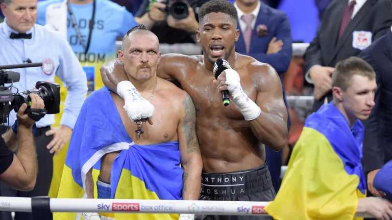Александр Усик и Энтони Джошуа / Фото: Getty Images