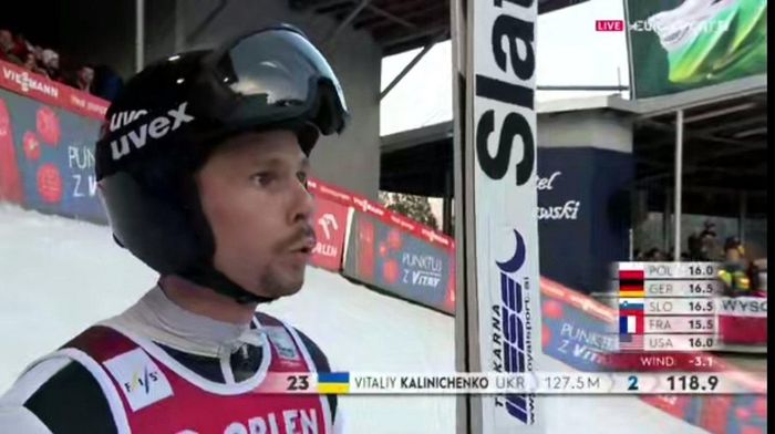 Украинский летучий лыжник Калиниченко с рекордом выступил на Кубке мира в Висле с рекордом