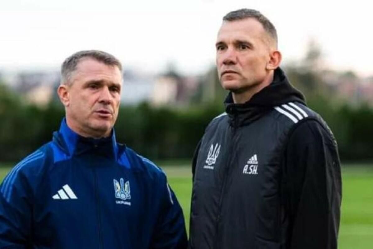 Сергій Ребров і Андрій Шевченко / Фото УАФ Сергій Ребров і Андрій Шевченко / Фото УАФ