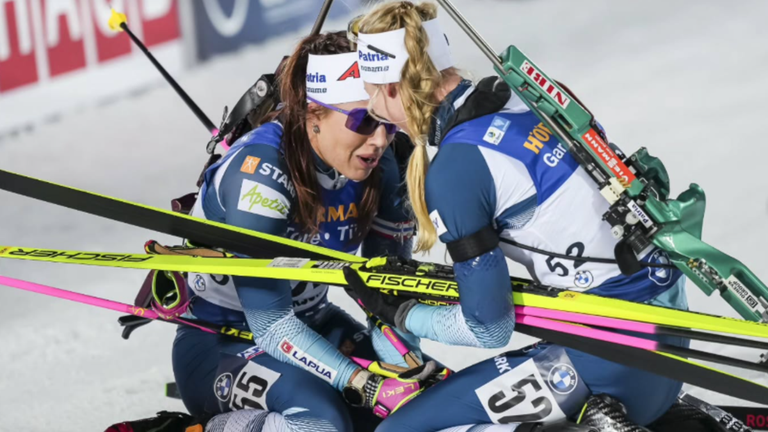 Соня Лейнамо після фінішу / Фото nordicfocus Соня Лейнамо після фінішу / Фото nordicfocus