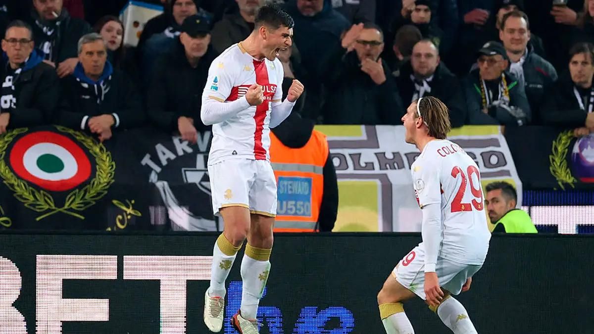 Руслан Маліновський святкує гол у ворота Удінезе / Timothy Rogers/Getty Images