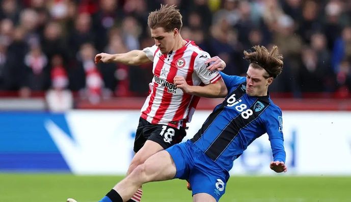 Асист Ярмолюка у відеоогляді матчу Брентфорд – Борнмут – 4:1