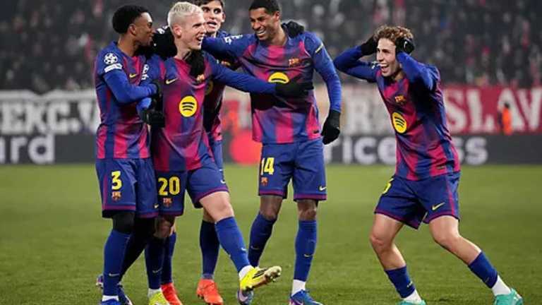 Игроки Барселоны / Фото LaPresse Игроки Барселоны / Фото LaPresse