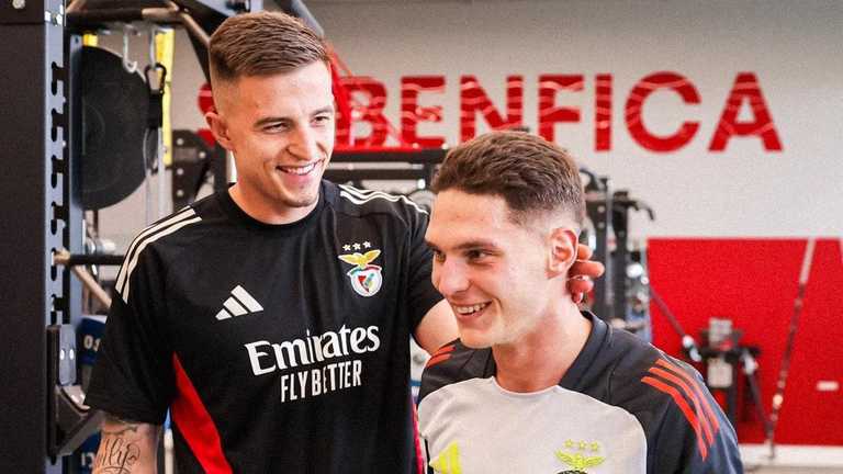 Трубин и Судаков / Фото Бенфика