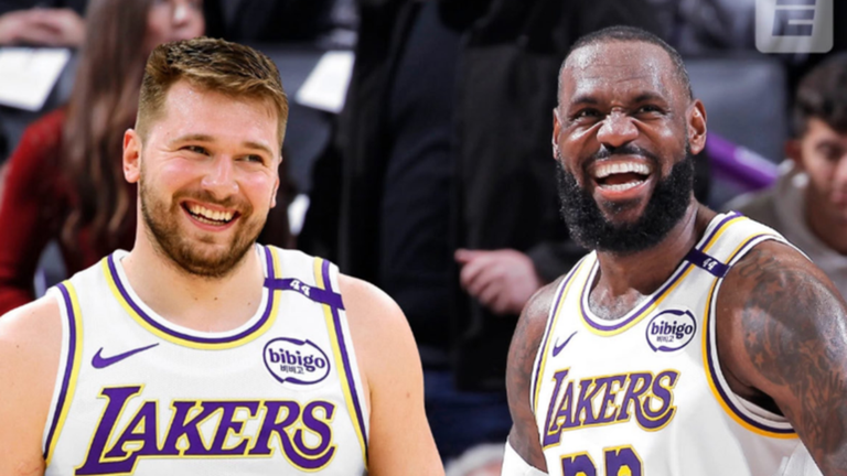 Дончич и Леброн / Фото с Х