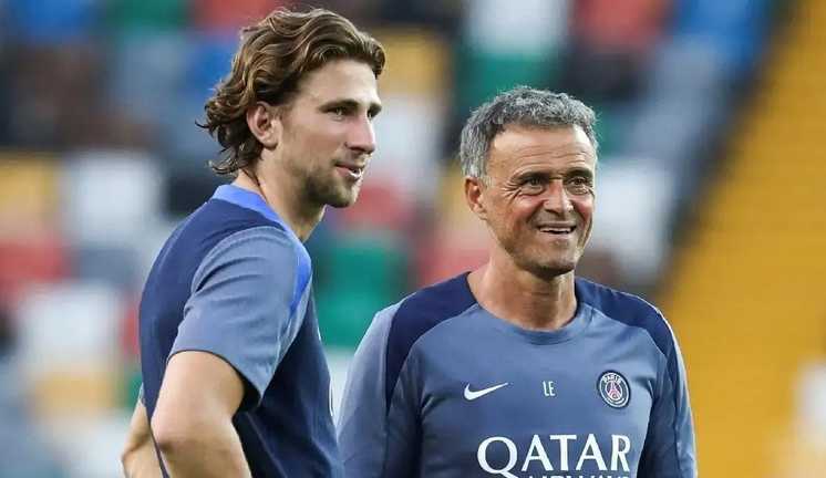 Ілля Забарний та Луїс Енріке / Фото Getty Images