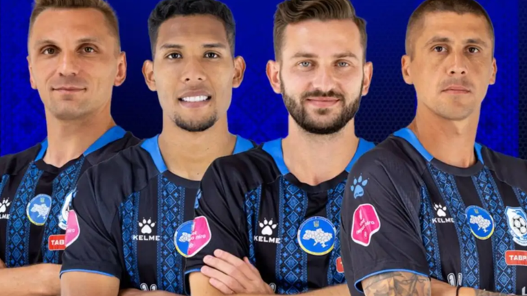 Осман, Луїфер, Русин та Хачеріді / фото: ФК Чорноморець Осман, Луїфер, Русин та Хачеріді / фото: ФК Чорноморець