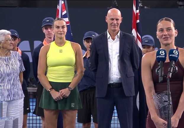 Соболенко и Костюк / Скриншот