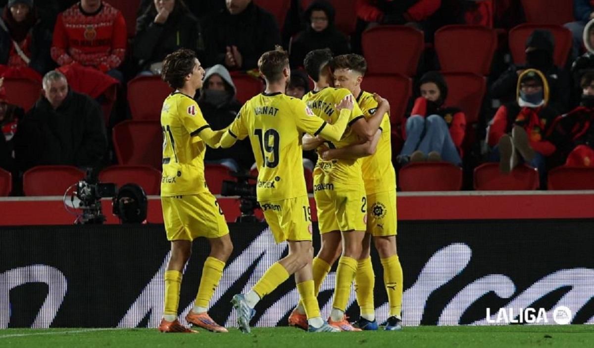 Циганков святкує гол у ворота Мальорки / Фото з офіційного сайту Ла Ліги