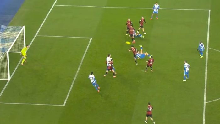 Безумная бисиклета экс-конкурента Яремчука на последних минутах в видеообзоре матча Брайтон – Борнмут – 1:1 Безумная бисиклета экс-конкурента Яремчука на последних минутах в видеообзоре матча Брайтон – Борнмут – 1:1