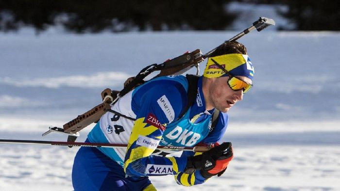 Сборная Украины по биатлону шла второй в мужской эстафете на чемпионате Европы, но пролетела мимо цветочной церемонии