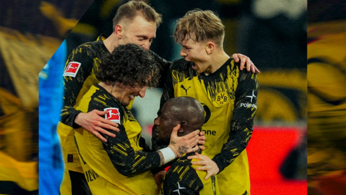 Боруссия Д оформила чудо-камбэк с худшей командой Бундеслиги в матче с 5 голами и воспользовалась осечкой Баварии Боруссия Д оформила чудо-камбэк с худшей командой Бундеслиги в матче с 5 голами и воспользовалась осечкой Баварии