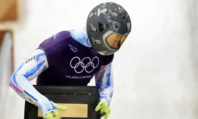  Гераскевич появился на Олимпиаде 2026 в шлеме с портретами погибших украинских атлетов