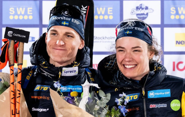 Парочка звездных биатлонистов празднует олимпийское золото со слезами: "Мой чемпион каждый день и неделю"