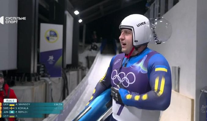 Мандзій з найкращим результатом в історії України з санного спорту фінішував на Олімпіаді 2026