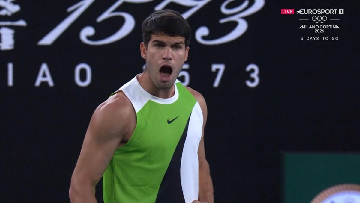 Карлос Алькарас / Скріншот з трансляції