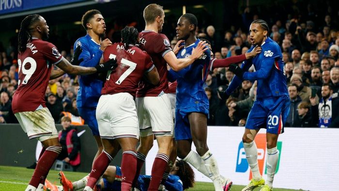 Челси и Вест Хэм получили огромный штраф за драку игроков в матче АПЛ