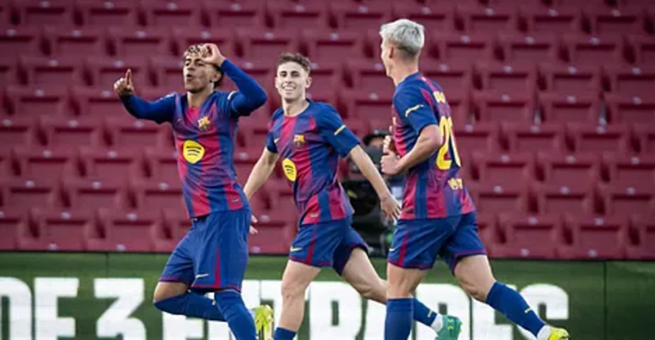 Ямаль, Фермин и Ольмо / Фото Ла Лига