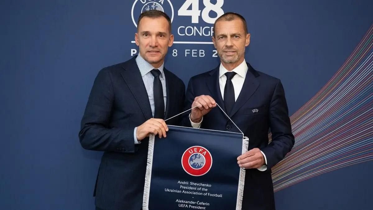 Андрій Шевченко і Александер Чеферін / Getty images