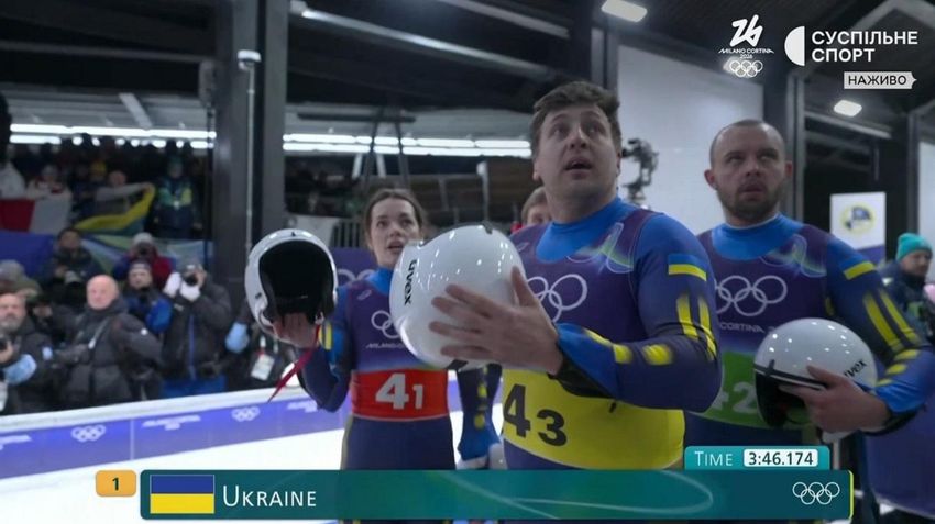 Україна фінішувала у змішаній естафеті зі санного спорту на Олімпіаді 2026 – нашим атлетам вимкнули мікрофони
