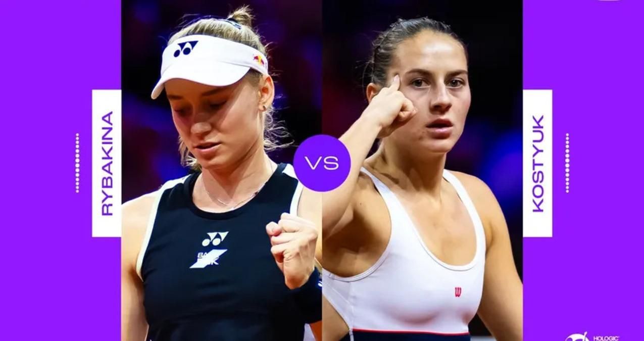 Рибакіна – Костюк / Фото WTA Рибакіна – Костюк / Фото WTA
