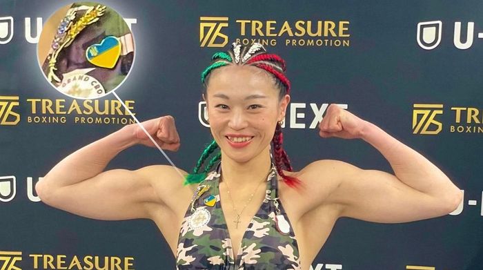 Зіркова боксерка зробила неймовірний жест на підтримку України під час  зважування та отримала подяку від ОП