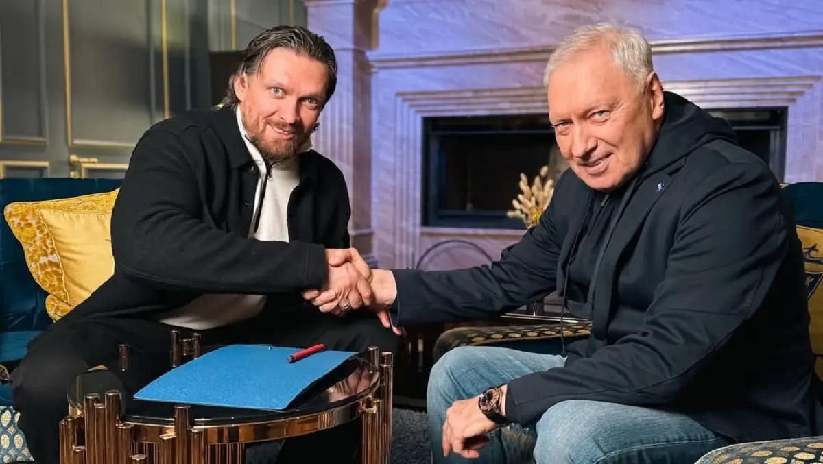 Александр Усик и Геннадий Буткевич / ФК Полесье