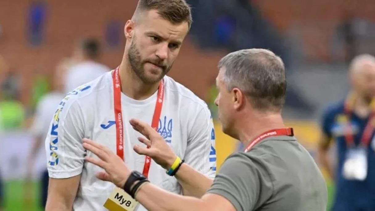 Андрей Ярмоленко и Сергей Ребров / Фото УАФ