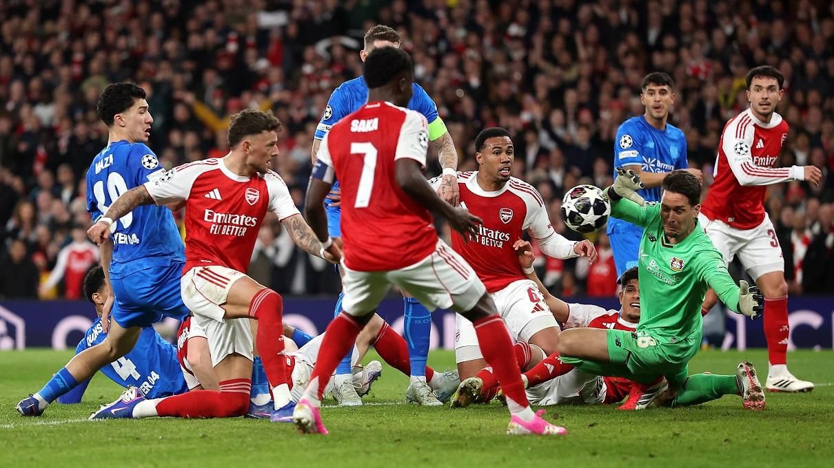Арсенал победил Байер / Фото Getty Images