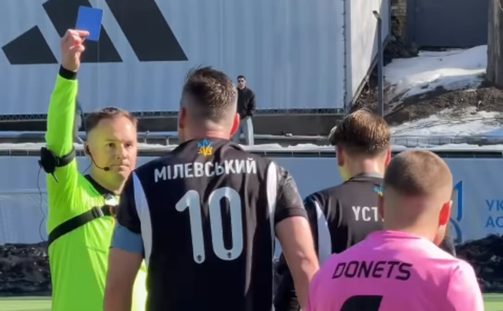 Мілевський забив гол, наїхав на суддю і долучився до перемоги 5:3 (ВІДЕО)