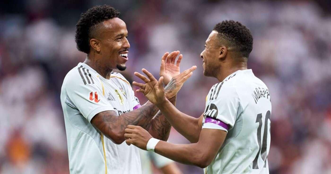 Эдер Милитао и Килиан Мбаппе / фото: Getty Images