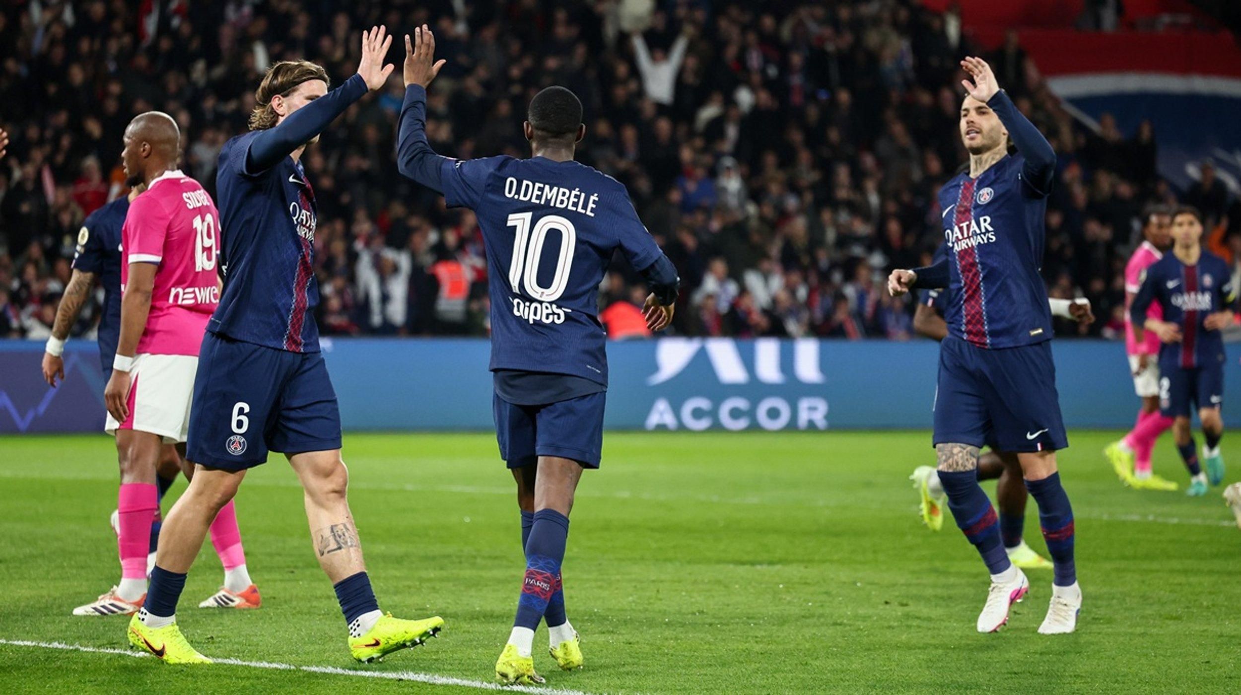 Илья Забарный с Дембеле / Фото Getty Images