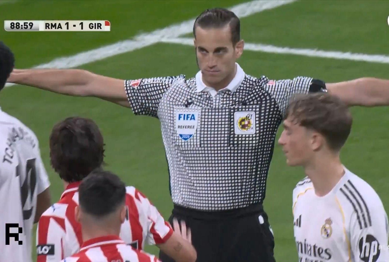 Суддя матчу Реал – Жирона / Скріншот