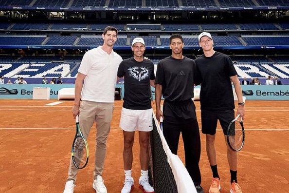 Куртуа с легендарным Надалем устроили зарубу против Синнера и Беллингема – Перес позировал с обидчицей украинки (ФОТО)