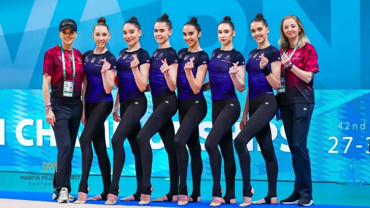 Збірна України з художньої гімнастики / Фото Ukrainian Rhythmic Gymnastics Federation Збірна України з художньої гімнастики / Фото Ukrainian Rhythmic Gymnastics Federation