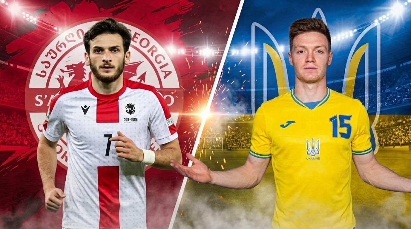 Грузія – Україна / Колаж Спорт 24 Грузія – Україна / Колаж Спорт 24