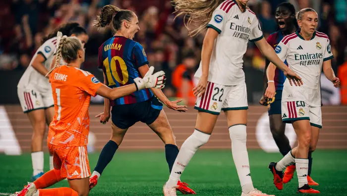 Барселона знищила Реал з рахунком 7:0 – покер від нападниці збірної Іспанії Барселона знищила Реал з рахунком 7:0 – покер від нападниці збірної Іспанії